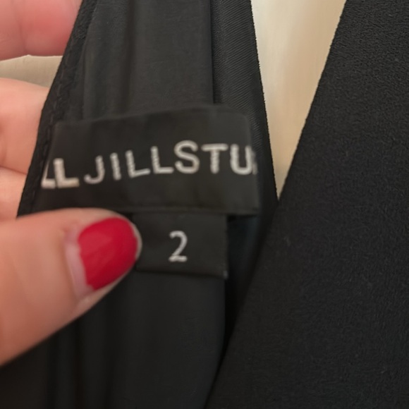 Jill by Jill Stuart Black and White V-neck Sleeveless Chiffon Gown Size 2 - Picture 4 of 6